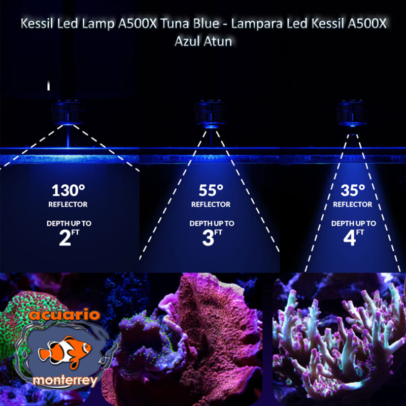 Kessil Led Lamp A500X Tuna Blue - Lampara Led Kessil A500X Azul Atun