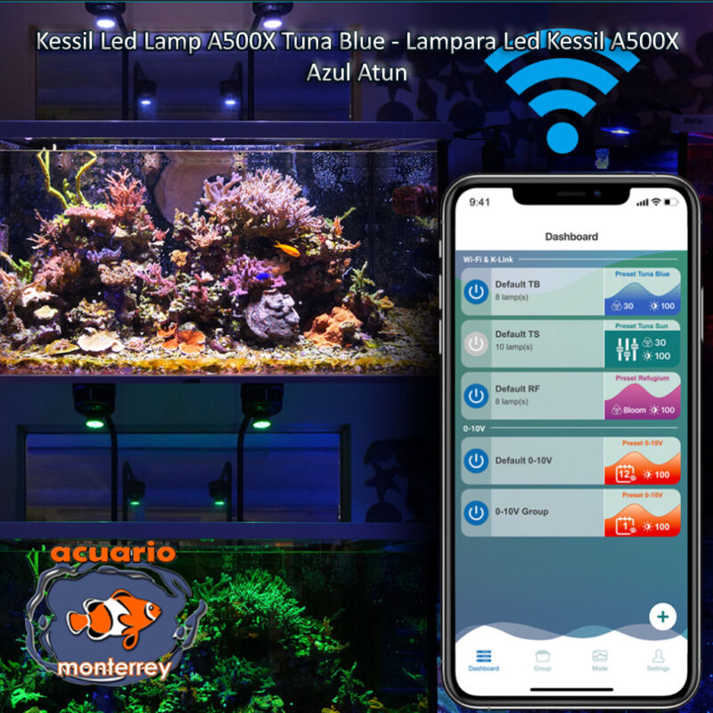 Kessil Led Lamp A500X Tuna Blue - Lampara Led Kessil A500X Azul Atun